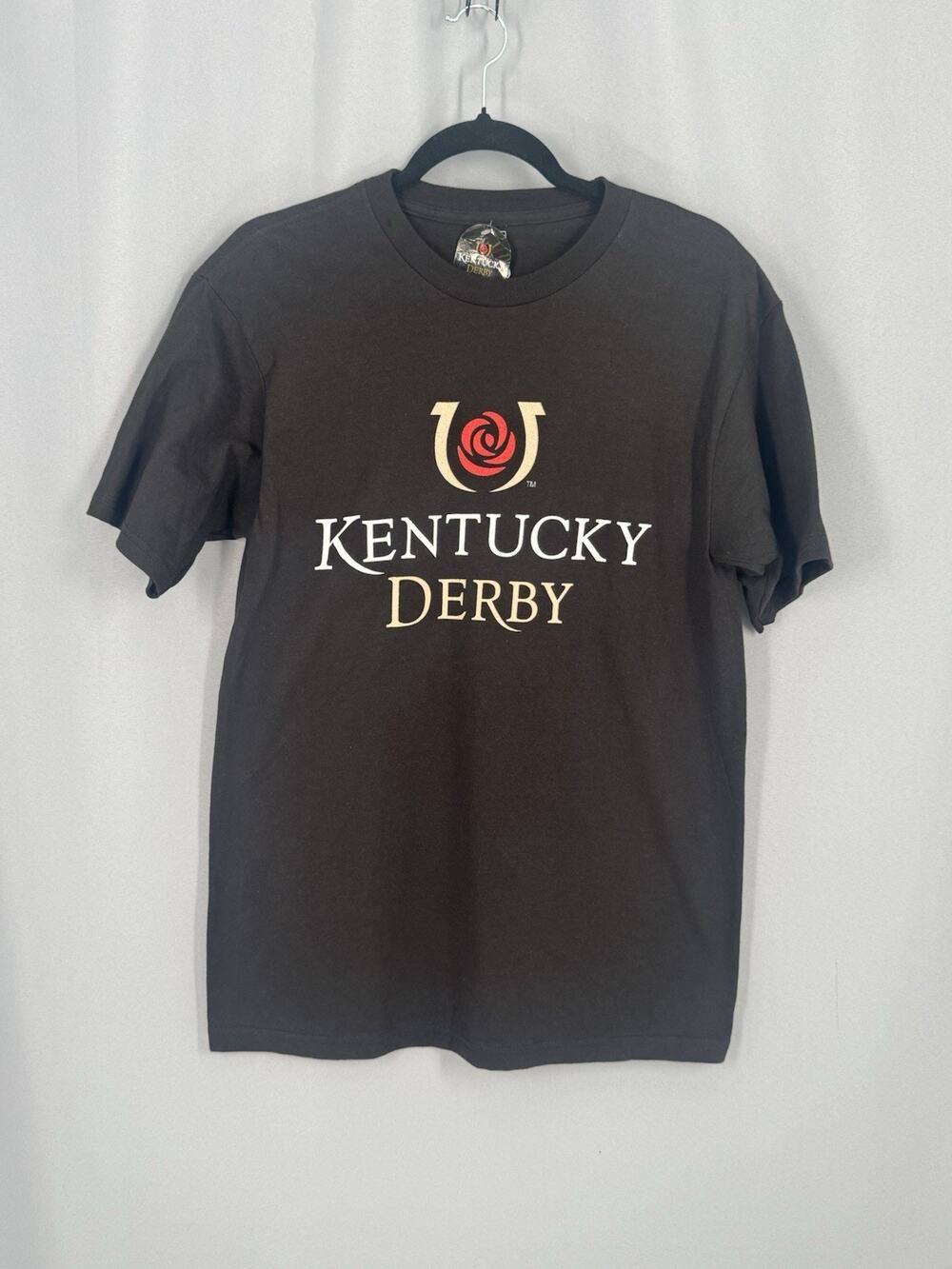 Kentucky Derby Tee Unisex Medium Black Short Sleeve Logo Nostalgia